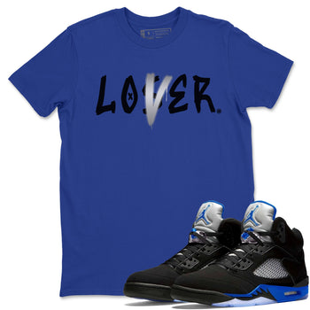 Jordan 5 Racer Blue Sneaker Match Tees Loser Lover Sneaker Tees Jordan 5 Racer Blue Sneaker Release Tees Unisex Shirts