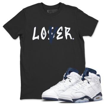Jordan 6 Midnight Navy Sneaker Match Tees Loser Lover Sneaker Tees Jordan 6 Midnight Navy Sneaker Release Tees Unisex Shirts