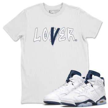 Jordan 6 Midnight Navy Sneaker Match Tees Loser Lover Sneaker Tees Jordan 6 Midnight Navy Sneaker Release Tees Unisex Shirts