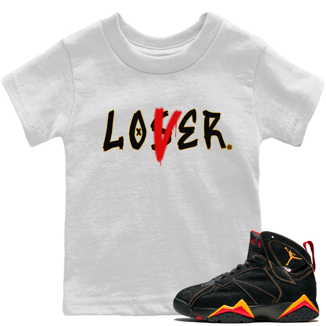 Jordan 7 Citrus Sneaker Match Tees Loser Lover Sneaker Tees Jordan 7 Citrus Sneaker Release Tees Kids Shirts
