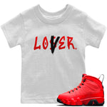 Jordan 9 Chile Red Sneaker Match Tees Loser Lover Sneaker Tees Jordan 9 Chile Red Sneaker Release Tees Kids Shirts