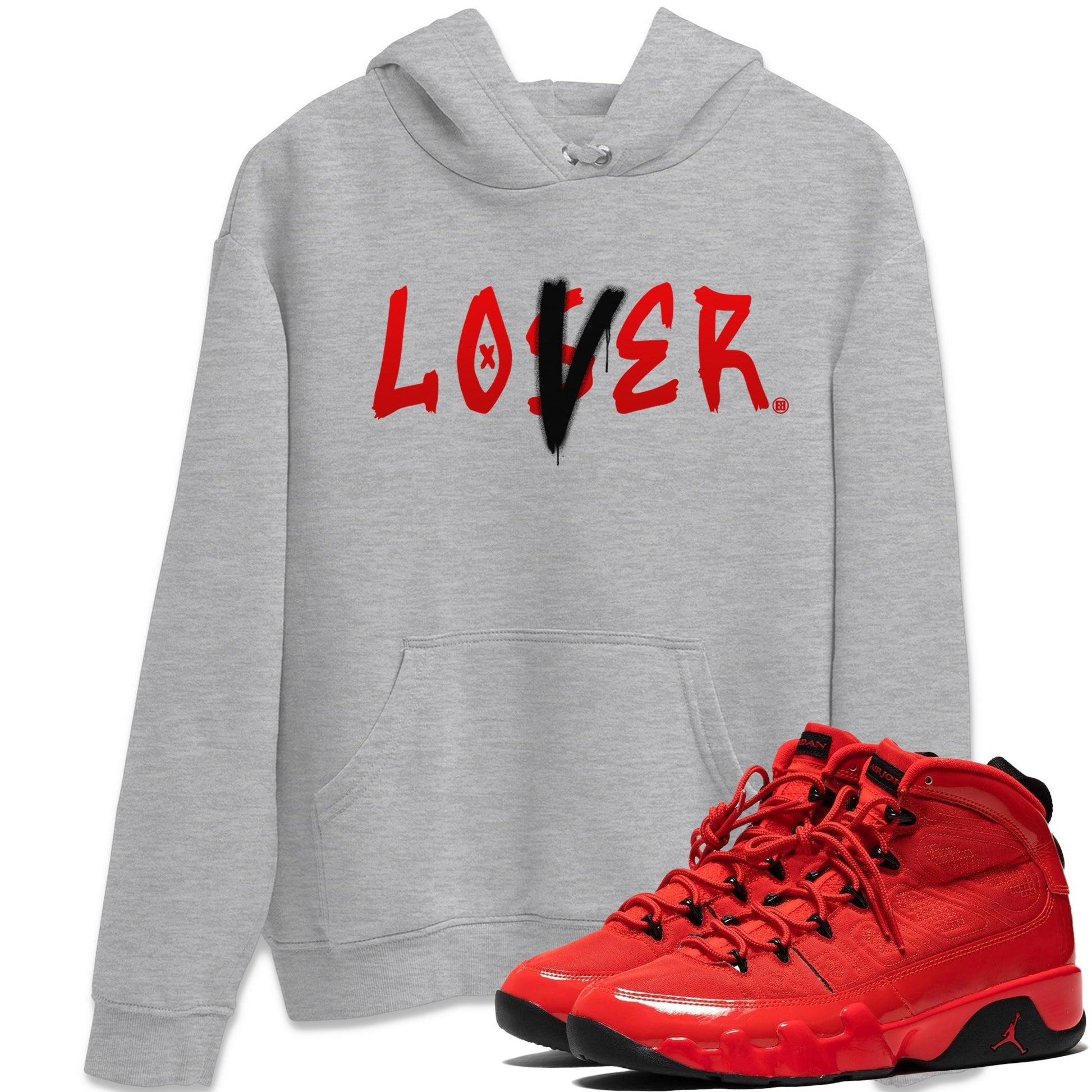 Jordan 9 Chile Red Sneaker Match Tees Loser Lover Sneaker Tees Jordan 9 Chile Red Sneaker Release Tees Unisex Shirts