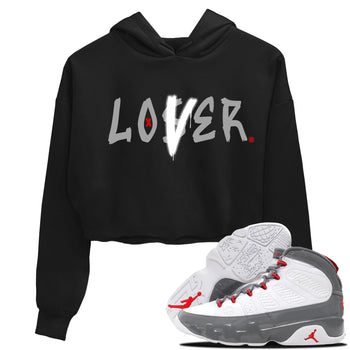 Jordan 9 Fire Red Sneaker Match Tees Loser Lover Sneaker Tees Jordan 9 Fire Red Sneaker Release Tees Women's Shirts