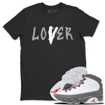 Jordan 9 Fire Red Sneaker Match Tees Loser Lover Sneaker Tees Jordan 9 Fire Red Sneaker Release Tees Unisex Shirts