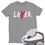 Jordan 9 Fire Red Sneaker Match Tees Loser Lover Sneaker Tees Jordan 9 Fire Red Sneaker Release Tees Unisex Shirts