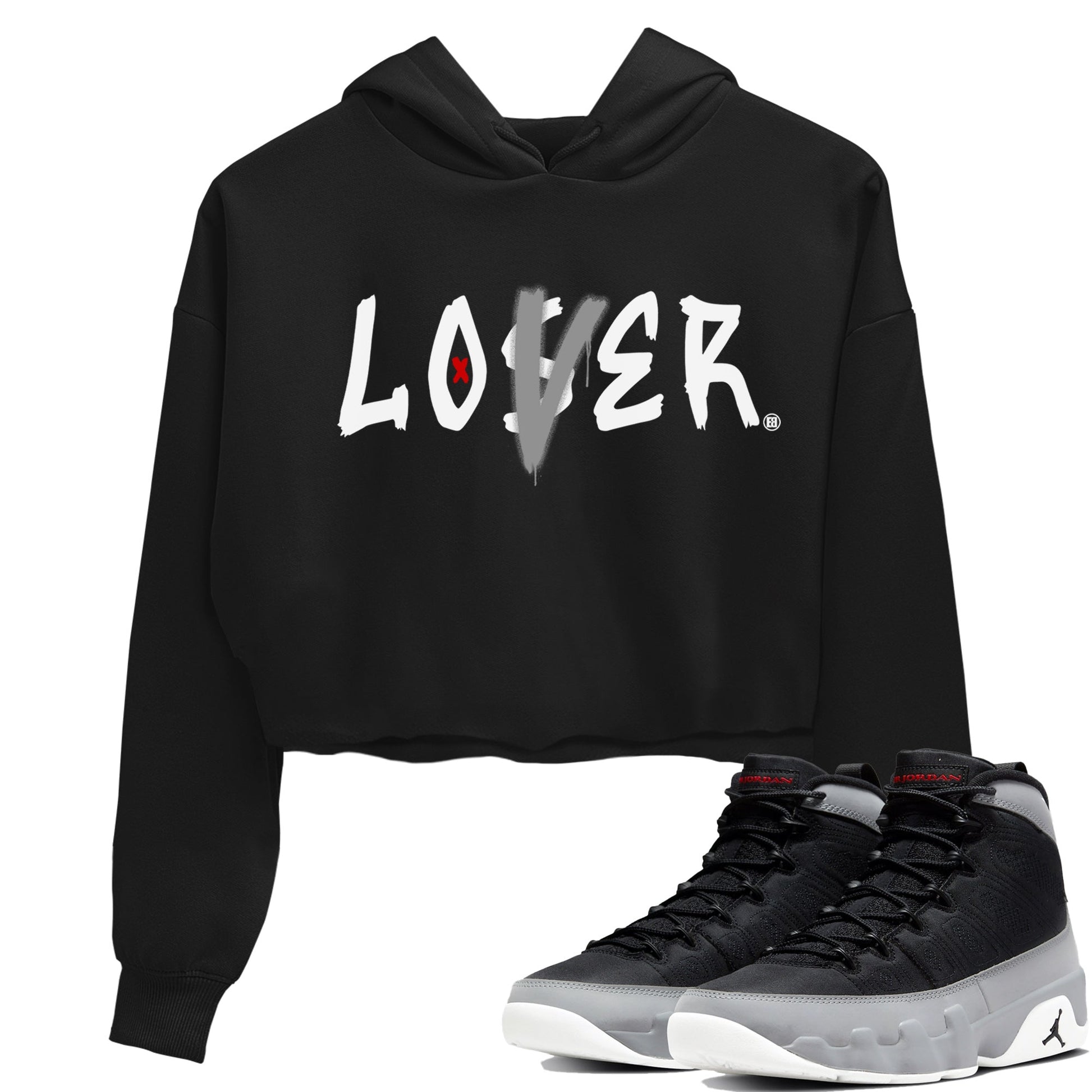 Jordan 9 Particle Grey Sneaker Match Tees Loser Lover Sneaker Tees Jordan 9 Particle Grey Sneaker Release Tees Women's Shirts