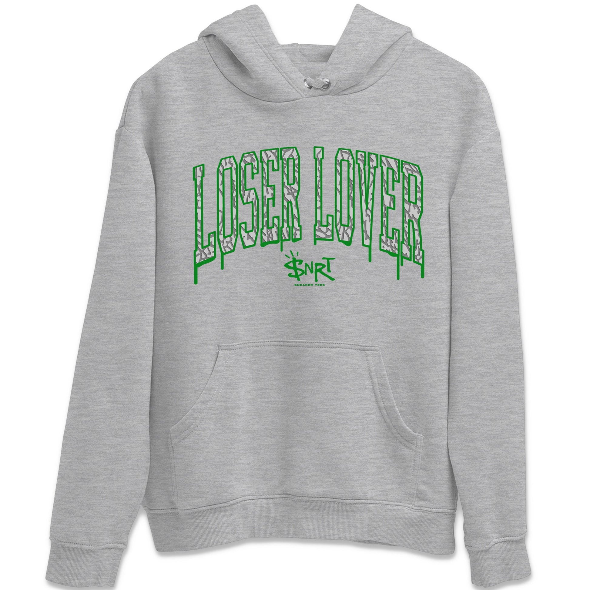 Air Jordan 3 Lucky Green Sneaker Match Tees Loser Lover Letter Sneaker Tees Air Jordan 3 WMNS Lucky Green Sneaker Release Tees Unisex Shirts Heather Grey 2