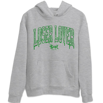 Air Jordan 3 Lucky Green Sneaker Match Tees Loser Lover Letter Sneaker Tees Air Jordan 3 WMNS Lucky Green Sneaker Release Tees Unisex Shirts Heather Grey 2