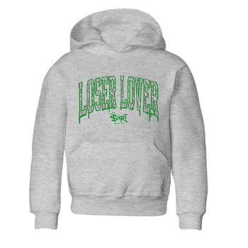 Air Jordan 3 Lucky Green Sneaker Match Tees Loser Lover Letter Sneaker Tees Air Jordan 3 WMNS Lucky Green Sneaker Release Tees Kids Shirts Heather Grey 2