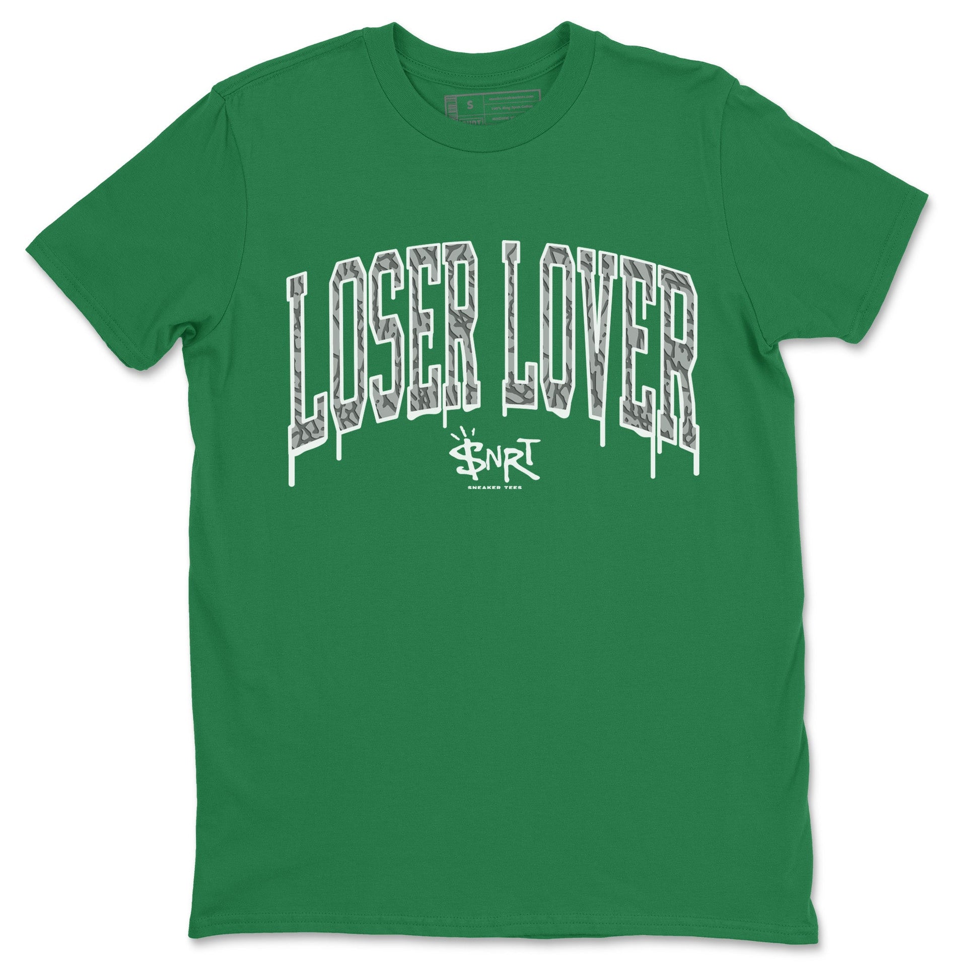 Air Jordan 3 Lucky Green Sneaker Match Tees Loser Lover Letter Sneaker Tees Air Jordan 3 WMNS Lucky Green Sneaker Release Tees Unisex Shirts Kelly Green 2