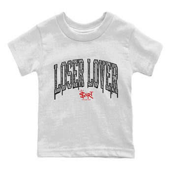 Air Jordan 3 White Cement Sneaker Match Tees Loser Lover Letter Sneaker Tees Air Jordan 3 Retro White Cement Sneaker Release Tees Kids Shirts White 2