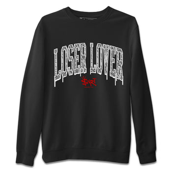 Air Jordan 3 White Cement Sneaker Match Tees Loser Lover Letter Sneaker Tees Air Jordan 3 Retro White Cement Sneaker Release Tees Unisex Shirts Black 2
