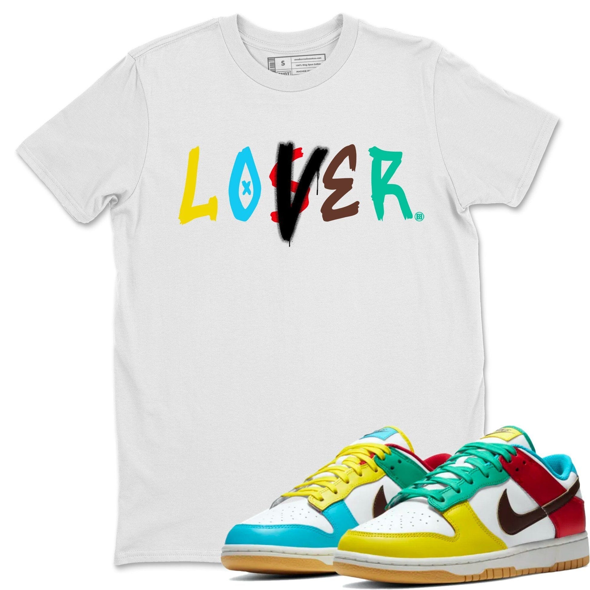 Dunk Free 99 White Sneaker Match Tees Loser Lover Sneaker Tees Dunk Free 99 White Sneaker Release Tees Unisex Shirts