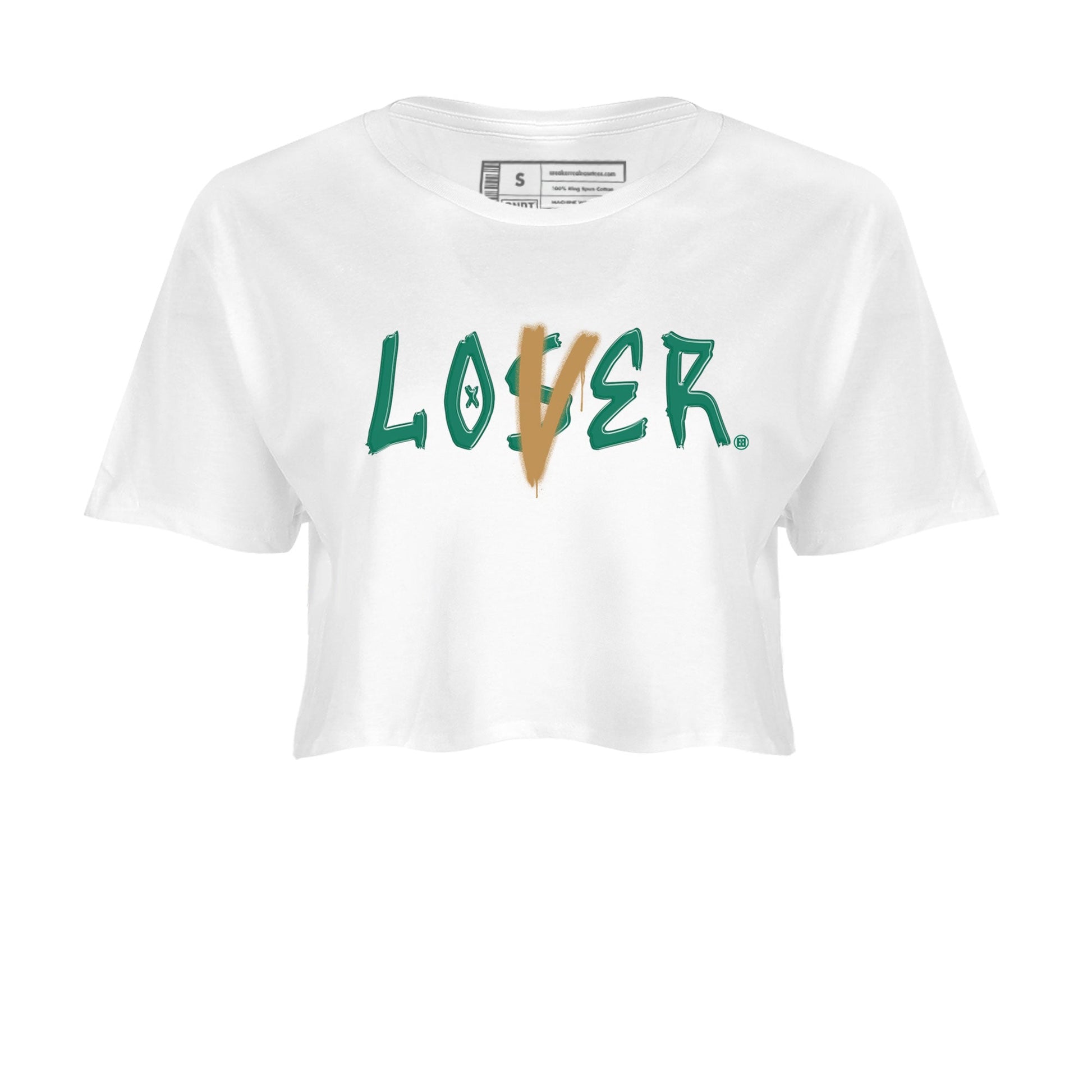 Adidas Samba OG Collegiate Green Gum shirt to match jordans Loser Lover sneaker tees Samba Collegiate Green Gum SNRT Sneaker Release Tees Crew Neck T-ShirtWhite 2 Crop T-Shirt