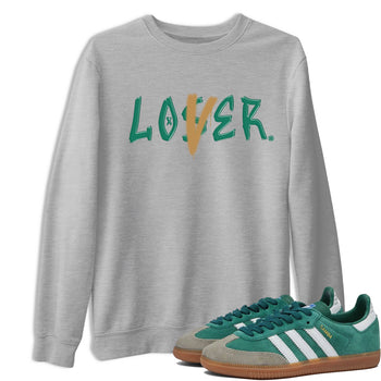 Adidas Samba OG Collegiate Green Gum shirt to match jordans Loser Lover sneaker tees Samba Collegiate Green Gum SNRT Sneaker Release Tees Crew Neck T-ShirtUnisex Heather Grey 1 T-Shirt
