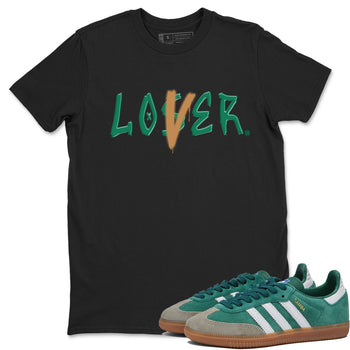 Adidas Samba OG Collegiate Green Gum shirt to match jordans Loser Lover sneaker tees Samba Collegiate Green Gum SNRT Sneaker Release Tees Crew Neck T-ShirtUnisex Black 1 T-Shirt