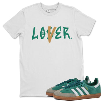 Adidas Samba OG Collegiate Green Gum shirt to match jordans Loser Lover sneaker tees Samba Collegiate Green Gum SNRT Sneaker Release Tees Crew Neck T-ShirtUnisex White 1 T-Shirt