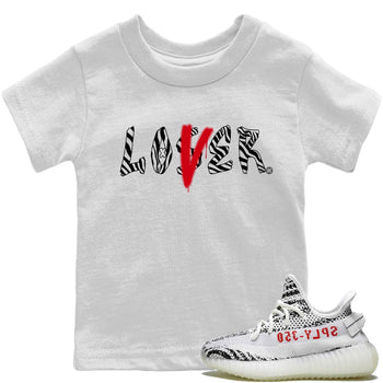 Yeezy 350 Zebra Sneaker Match Tees Loser Lover Sneaker Tees Yeezy 350 Zebra Sneaker Release Tees Kids Shirts