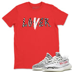 Yeezy 350 Zebra Sneaker Match Tees Loser Lover Sneaker Tees Yeezy 350 Zebra Sneaker Release Tees Unisex Shirts