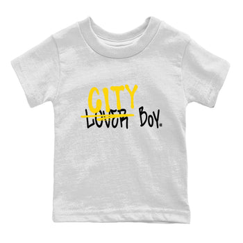 Air Jordan 4 Thunder Sneaker Match Tees Loser X City Boy Sneaker Tees Air Jordan 4 Retro Thunder Tee Kids Shirts White 2