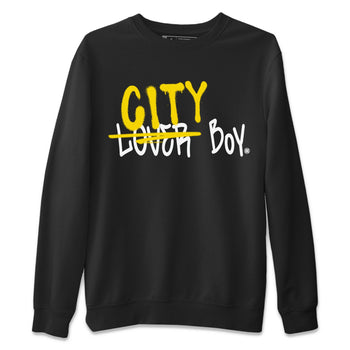 Air Jordan 4 Thunder Sneaker Match Tees Loser X City Boy Sneaker Tees Air Jordan 4 Retro Thunder Tee Unisex Shirts Black 2