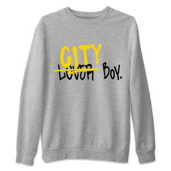 Air Jordan 4 Thunder Sneaker Match Tees Loser X City Boy Sneaker Tees Air Jordan 4 Retro Thunder Tee Unisex Shirts Heather Grey 2