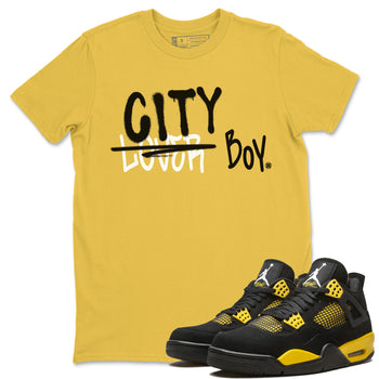 Loser X City Boy Unisex Tops - Air Jordan 4 Thunder - SNRT Sneaker Tee