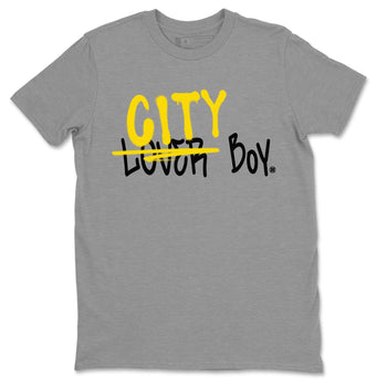 Air Jordan 4 Thunder Sneaker Match Tees Loser X City Boy Sneaker Tees Air Jordan 4 Retro Thunder Tee Unisex Shirts Heather Grey 2
