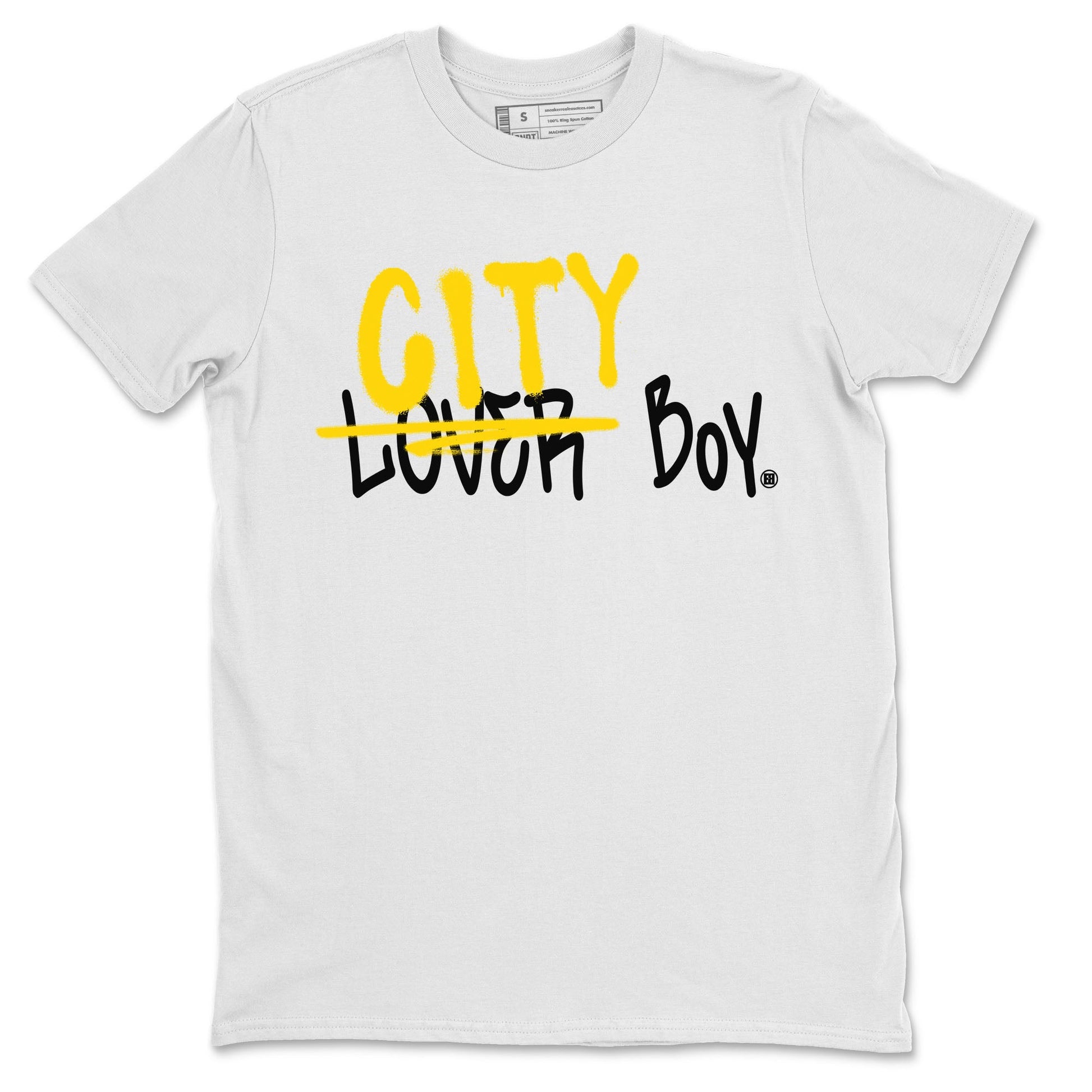 Air Jordan 4 Thunder Sneaker Match Tees Loser X City Boy Sneaker Tees Air Jordan 4 Retro Thunder Tee Unisex Shirts White 2