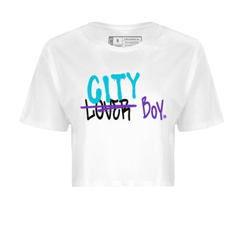 AJ6 Aqua Sneaker Match Tees Loser X City Boy Sneaker Tees Air Jordan 6 Aqua Sneaker Release Tees Women's Shirts White 2