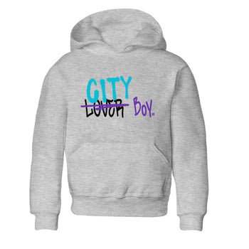 AJ6 Aqua Sneaker Match Tees Loser X City Boy Sneaker Tees Air Jordan 6 Aqua Sneaker Release Tees Kids Shirts Heather Grey 2