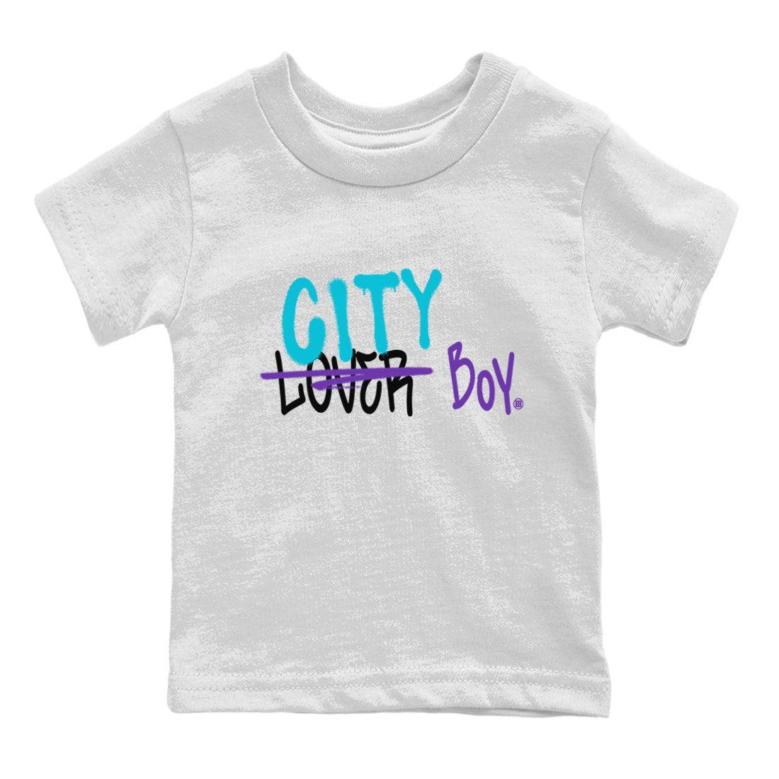 AJ6 Aqua Sneaker Match Tees Loser X City Boy Sneaker Tees Air Jordan 6 Aqua Sneaker Release Tees Kids Shirts White 2