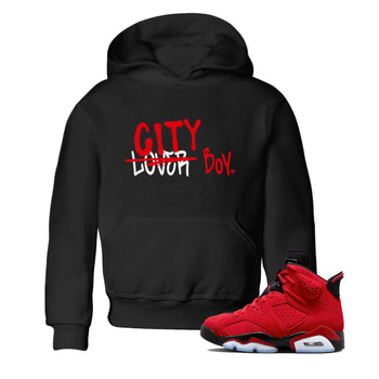 Air Jordan 6 Toro Bravo Sneaker Match Tees Loser X City Boy Sneaker Tees Air Jordan 6 Toro Tees Kids Shirts Black 1