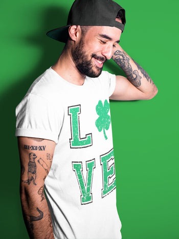 Jordan 1 Lucky Green Sneaker Match Tees LOVE Sneaker Tees Jordan 1 Lucky Green Sneaker Release Tees Unisex Shirts