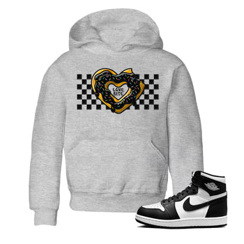 Air Jordan 1 Black White Sneaker Match Tees Love Bite Sneaker Tees Air Jordan 1 Black White Sneaker Release Tees Kids Shirts