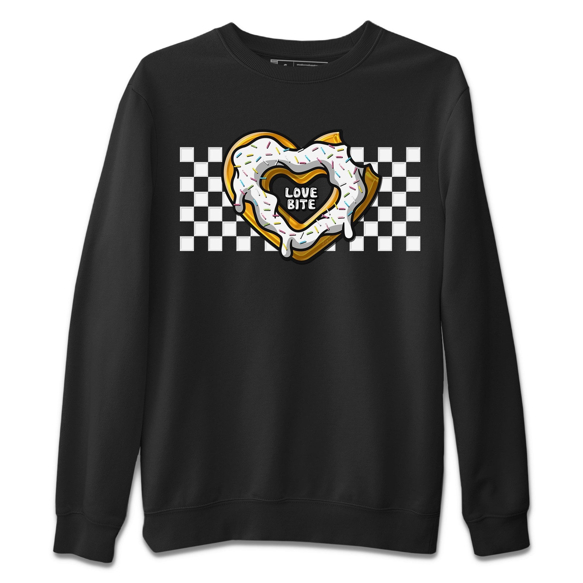 Air Jordan 1 Black White Sneaker Match Tees Love Bite Sneaker Tees Air Jordan 1 Black White Sneaker Release Tees Unisex Shirts
