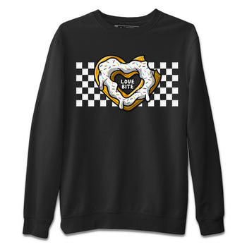 Air Jordan 1 Black White Sneaker Match Tees Love Bite Sneaker Tees Air Jordan 1 Black White Sneaker Release Tees Unisex Shirts