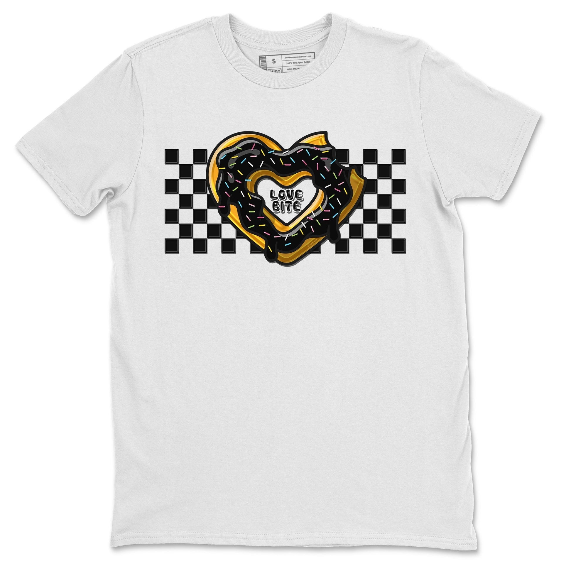 Air Jordan 1 Black White Sneaker Match Tees Love Bite Sneaker Tees Air Jordan 1 Black White Sneaker Release Tees Unisex Shirts