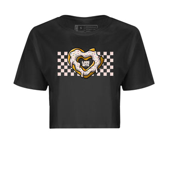 Air Jordan 1 Washed Pink Sneaker Match Tees Love Bite Sneaker Tees AJ1 Washed Pink Sneaker Release Tees Women's Shirts Black 2