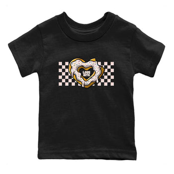 Air Jordan 1 Washed Pink Sneaker Match Tees Love Bite Sneaker Tees AJ1 Washed Pink Sneaker Release Tees Kids Shirts Black 2