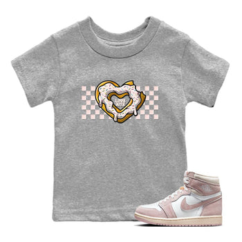 Air Jordan 1 Washed Pink Love Bite Baby and Kids Sneaker Tees AJ1 Washed Pink Kids Sneaker Tees Size Chart