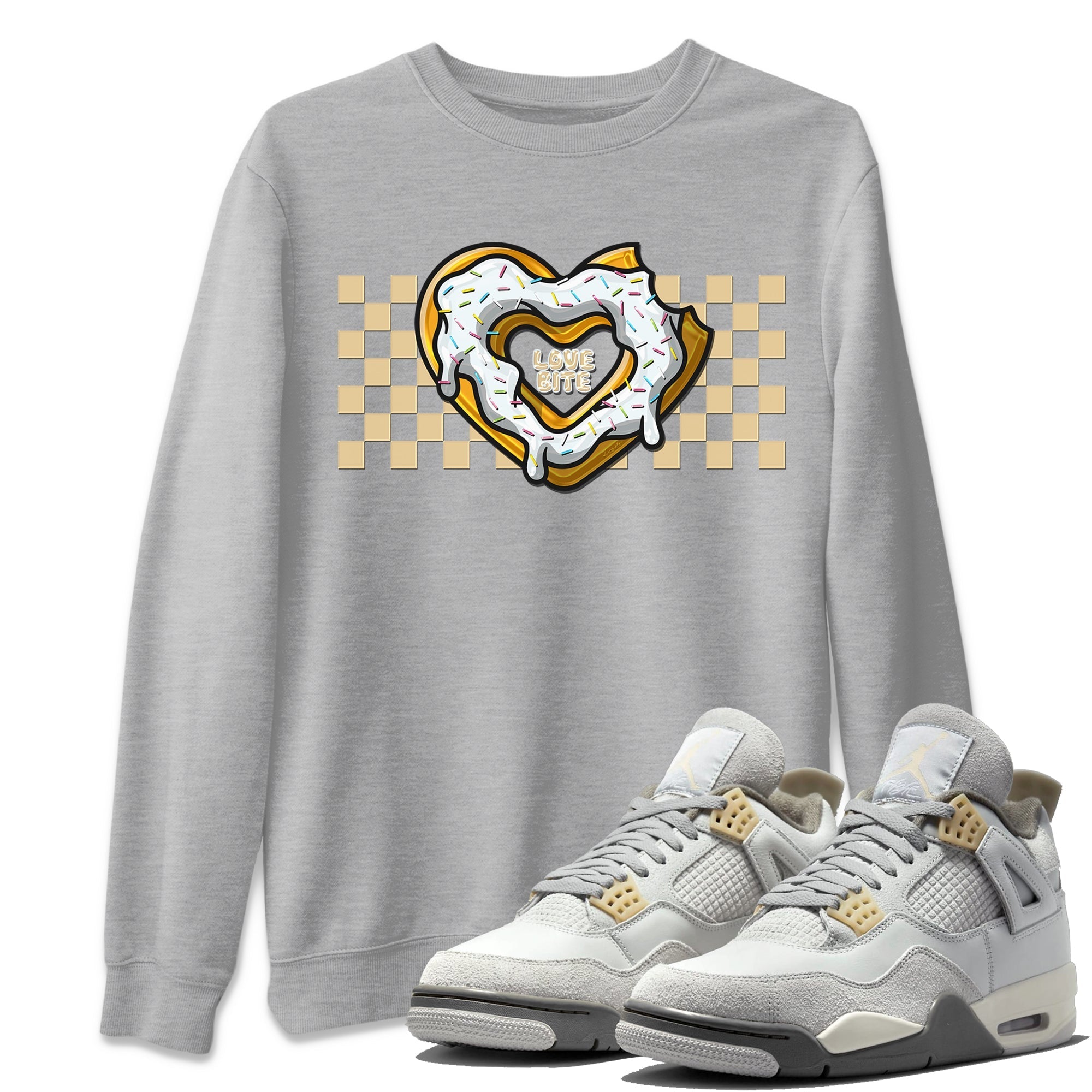 Jordan 4 Craft Sneaker Match Tees Love Bite Sneaker Tees Jordan 4 Craft Sneaker Release Tees Unisex Shirts