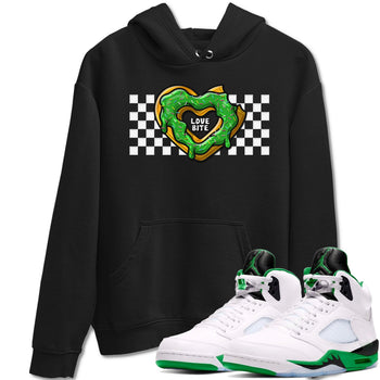 5s Lucky Green shirt to match jordans Love Bite sneaker tees Air Jordan 5 Lucky Green SNRT Sneaker Release Tees unisex cotton Black 1 crew neck shirt