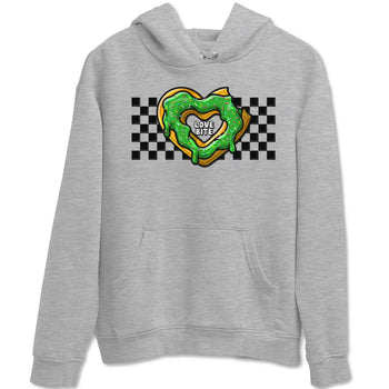 5s Lucky Green shirt to match jordans Love Bite sneaker tees Air Jordan 5 Lucky Green SNRT Sneaker Release Tees unisex cotton Heather Grey 2 crew neck shirt