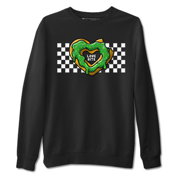 5s Lucky Green shirt to match jordans Love Bite sneaker tees Air Jordan 5 Lucky Green SNRT Sneaker Release Tees unisex cotton Black 2 crew neck shirt