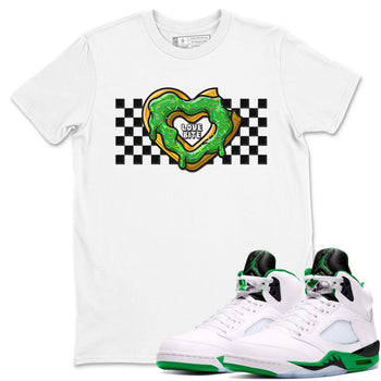 5s Lucky Green shirt to match jordans Love Bite sneaker tees Air Jordan 5 Lucky Green SNRT Sneaker Release Tees unisex cotton White 1 crew neck shirt
