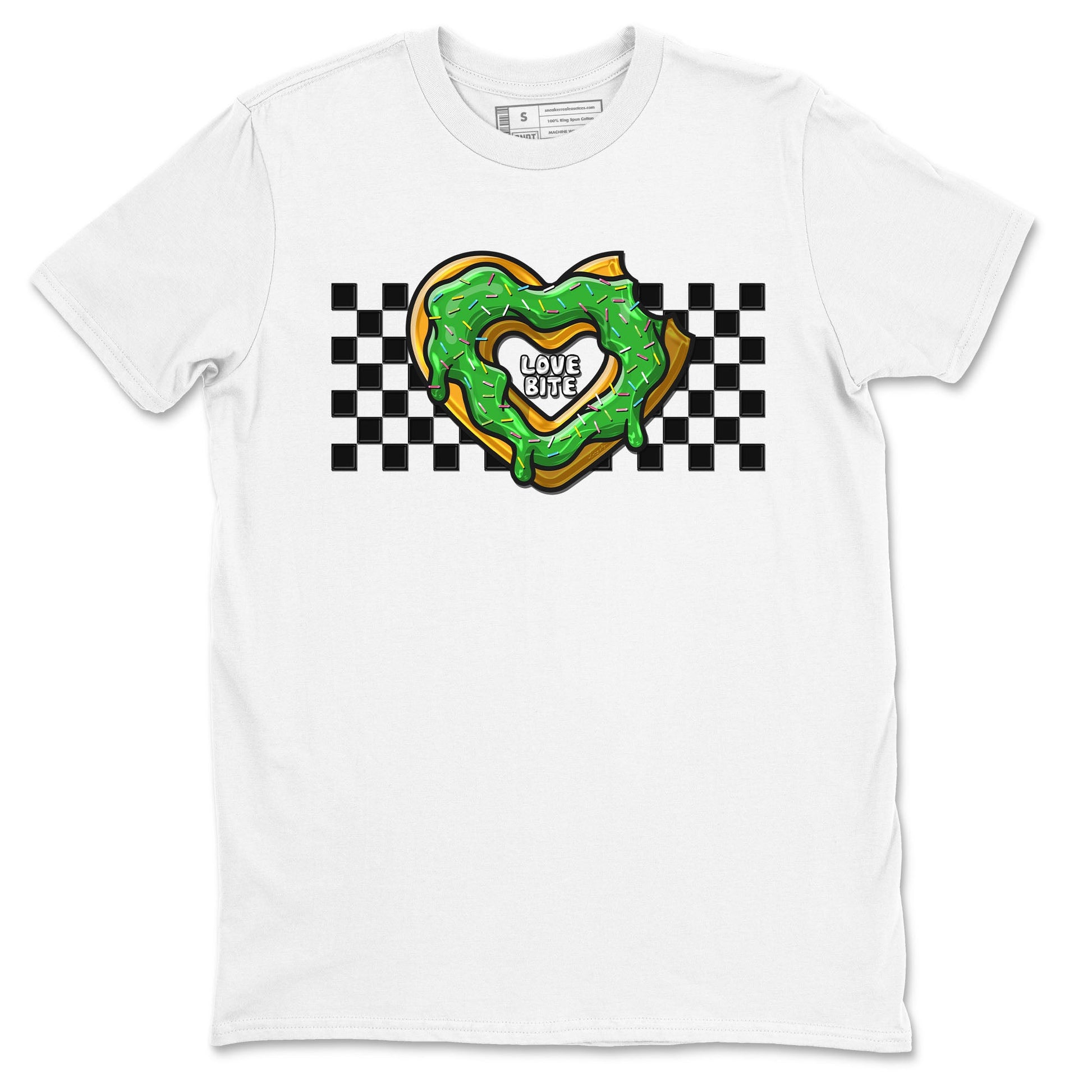 5s Lucky Green shirt to match jordans Love Bite sneaker tees Air Jordan 5 Lucky Green SNRT Sneaker Release Tees unisex cotton White 2 crew neck shirt