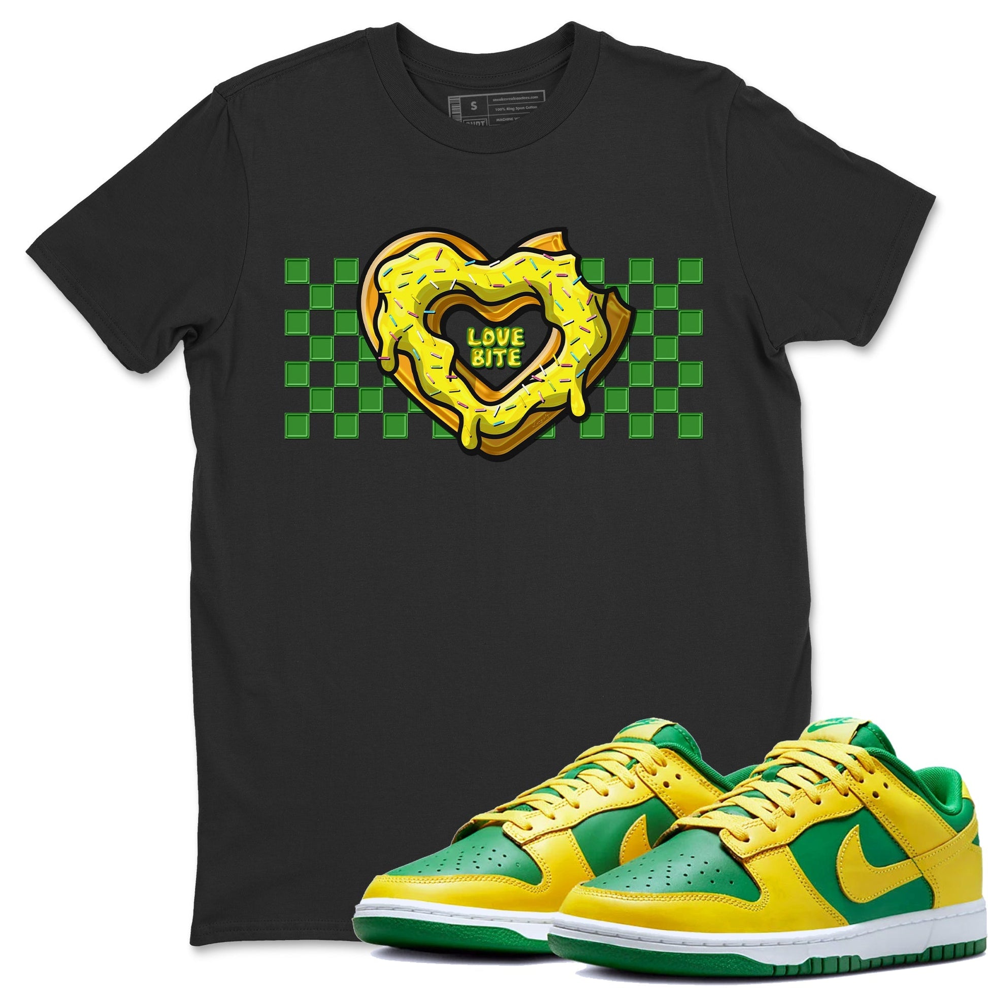 Dunk Reverse Brazil Sneaker Match Tees Love Bite Sneaker Tees Dunk Reverse Brazil Sneaker Release Tees Unisex Shirts