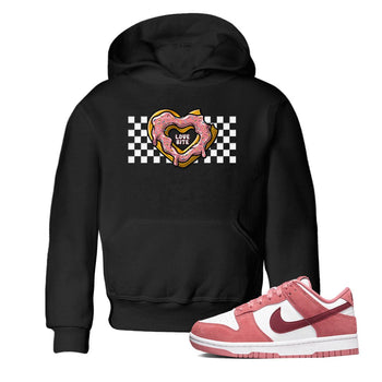 Dunk Valentine's Day shirt to match jordans Love Bite sneaker tees Dunks Valentine's Day SNRT sneaker release tees baby toddler Black 1 cotton Shirt