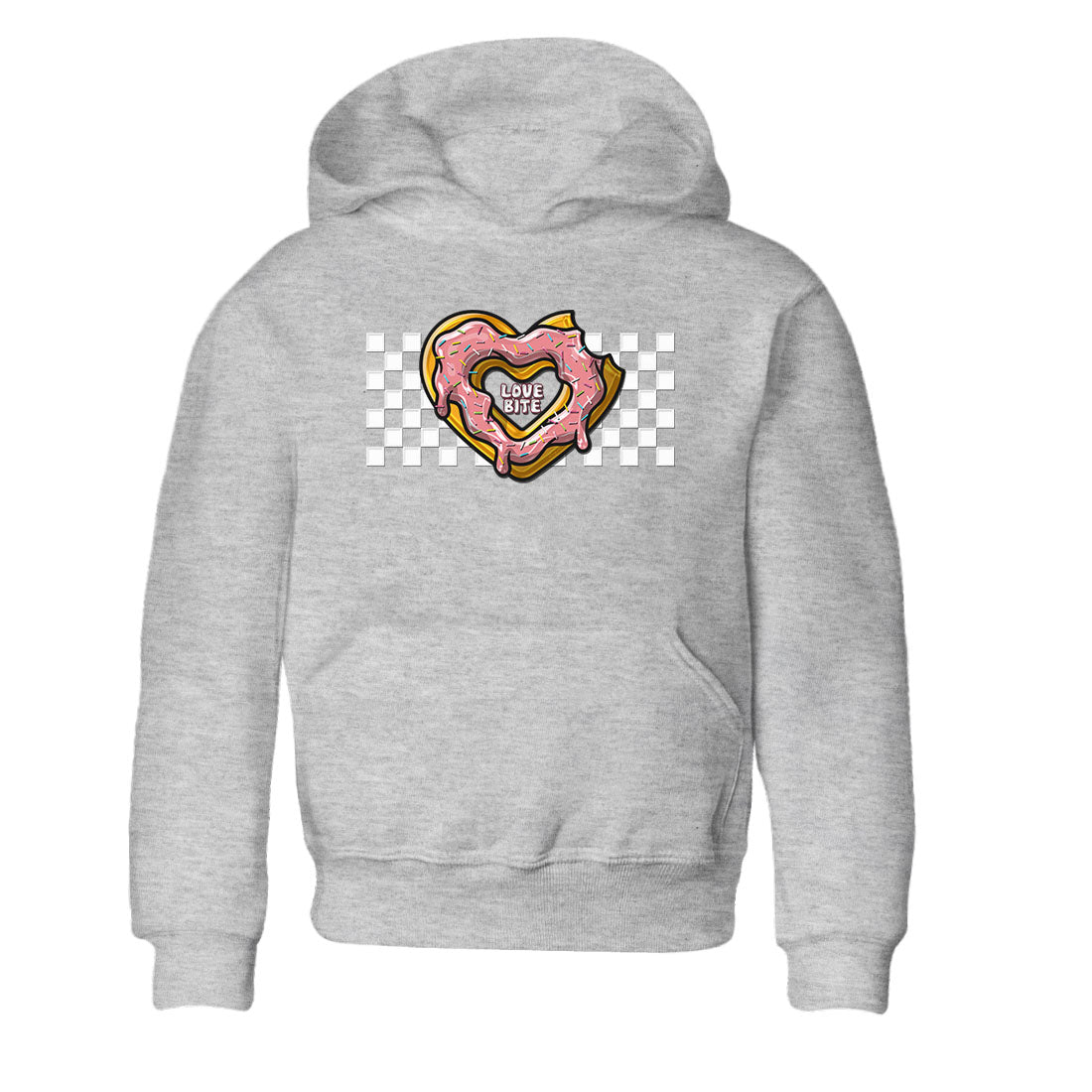 Dunk Valentine's Day shirt to match jordans Love Bite sneaker tees Dunks Valentine's Day SNRT sneaker release tees baby toddler Heather Grey 2 cotton Shirt